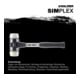 Halder SchonhammerSimplex Fiber. 80mm Superpl./Nylon