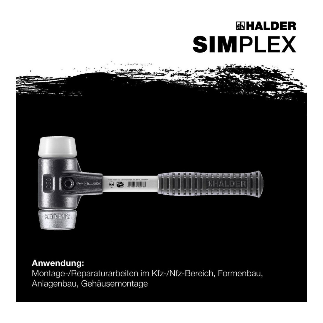 Halder SchonhammerSimplex Fiber. 80mm Superpl./WM.