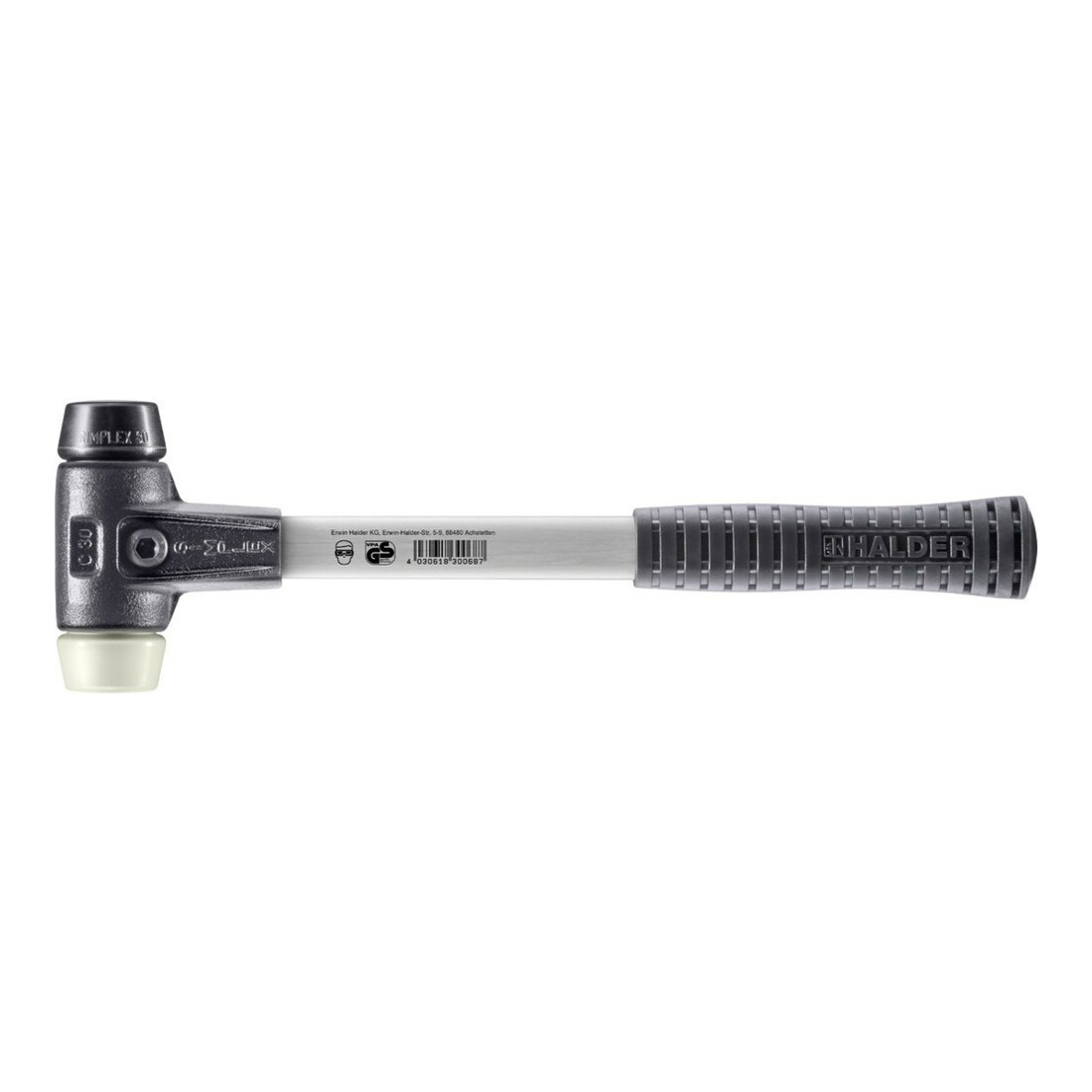 Halder SchonhammerSimplex Fibre 30 mm Caoutchouc/Nylon
