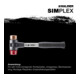 Halder SchonhammerSimplex Fibre 30 mm Cuivre/Plastique-5