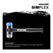 Halder SchonhammerSimplex Fibre. 30 mm TPE doux/WM