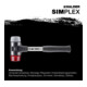 Halder SchonhammerSimplex Fibre 30 mm TPE-milieu/Plast.-1