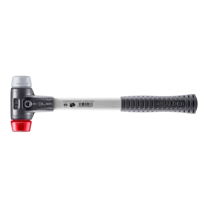 Halder SchonhammerSimplex Fibre 30 mm TPE-milieu/Plast.