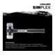 Halder SchonhammerSimplex Fibre. 30 mm TPE-milieu/SP.-5