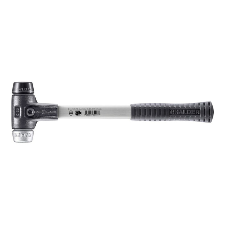 Halder SchonhammerSimplex Fibre. 30mm Caoutchouc/Mou.