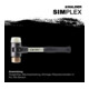 Halder SchonhammerSimplex Fibre. 30mm Cuivre/Nylon-2