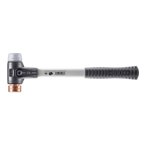 Halder SchonhammerSimplex Fibre. 30mm TPE-milieu/Cuivre