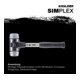 Halder SchonhammerSimplex Fibre. 30mm TPE-milieu/WM.-1