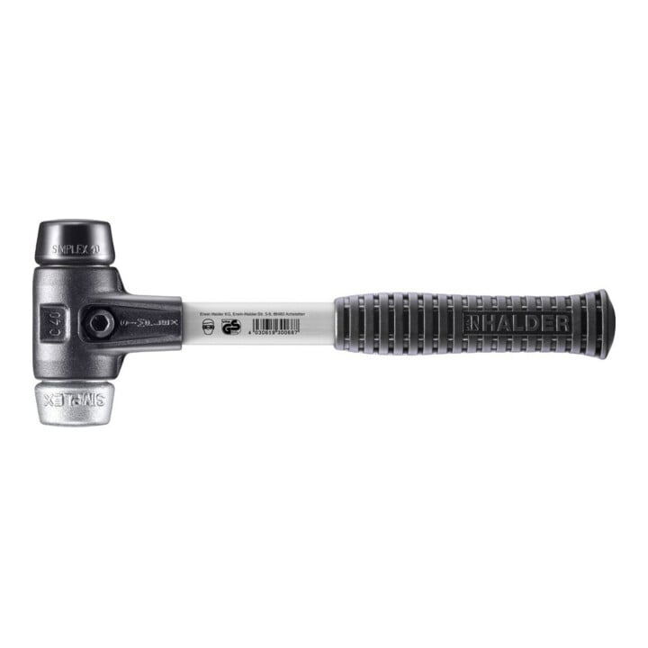 Halder SchonhammerSimplex Fibre 40 mm Caoutchouc/Mou