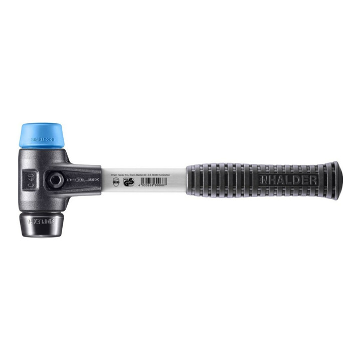 Halder SchonhammerSimplex Fibre 40 mm TPE doux/Caoutchouc