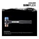 Halder SchonhammerSimplex Fibre. 40 mm TPE-doux/Cuivre-4