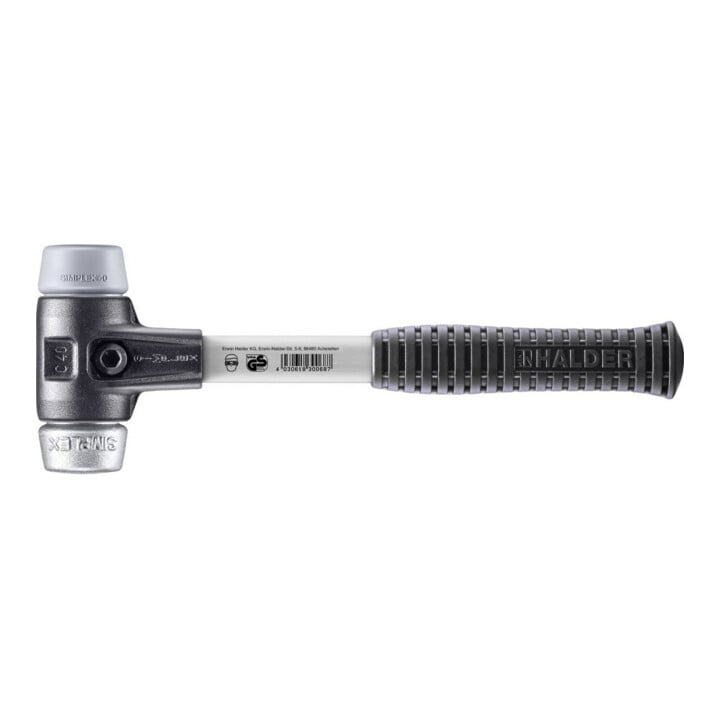 Halder SchonhammerSimplex Fibre. 40mm TPE-milieu/WM.