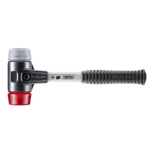 Halder SchonhammerSimplex Fibre. 50 mm TPE-milieu/Plast.