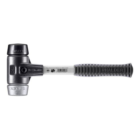 Halder SchonhammerSimplex Fibre. 50mm Caoutchouc/Mou.