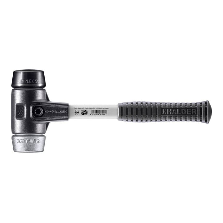Halder SchonhammerSimplex Fibre. 50mm Caoutchouc/Mou.