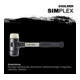 Halder SchonhammerSimplex Fibre. 50mm Caoutchouc/Nylon-5