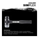 Halder SchonhammerSimplex Fibre. 50mm Caoutchouc/TPE-moyen-2