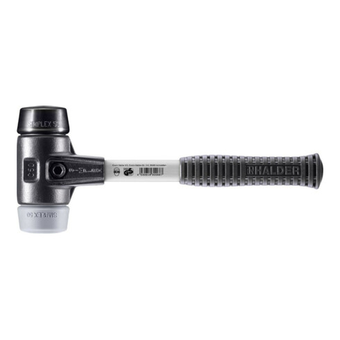 Halder SchonhammerSimplex Fibre. 50mm Caoutchouc/TPE-moyen
