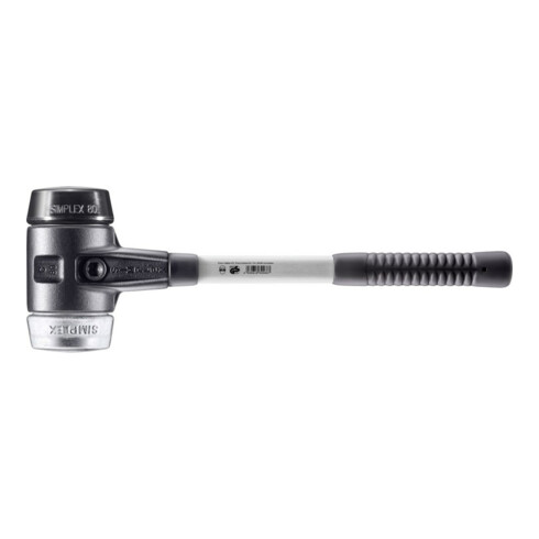 Halder SchonhammerSimplex Fibre. 80 mm Caoutchouc/Mou.