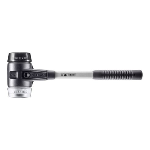 Halder SchonhammerSimplex Fibre. 80 mm Caoutchouc/Mou.