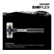 Halder SchonhammerSimplex Fibre. 80mm Nylon/Matière souple-1