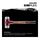 Halder SIMPLEX-Schonhammer mit Weichmetall-Einsätzen 50G mm-4