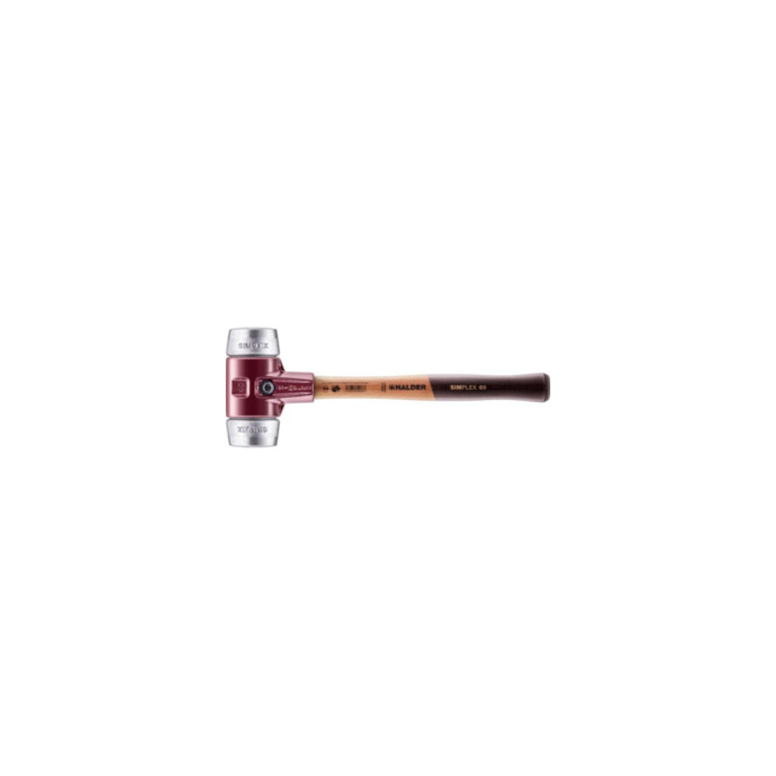 Halder SIMPLEX-Schonhammer mit Weichmetall-Einsätzen 60G mm