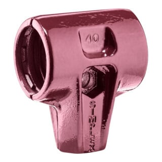 Halder Simplex-Schonhammergehäuse Ohne Einsätze, Ohne Stiel 40G Mm