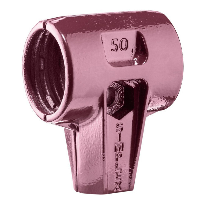 Halder SIMPLEX-Schonhammergehäuse ohne Einsätze, ohne Stiel 50G mm