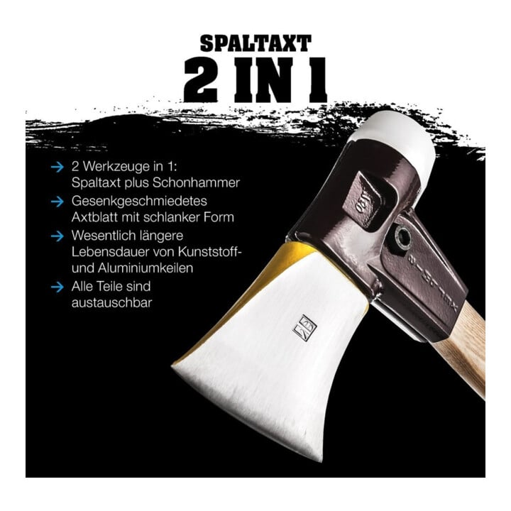 Halder Spaltaxt Simplex Axtblatt 100mm/Superplastikeinsatz 50mm Gesamt.L.765mm