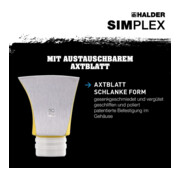 Halder Spaltaxt Simplex Axtblatt 100mm/Superplastikeinsatz 50mm Gesamt.L.765mm-4