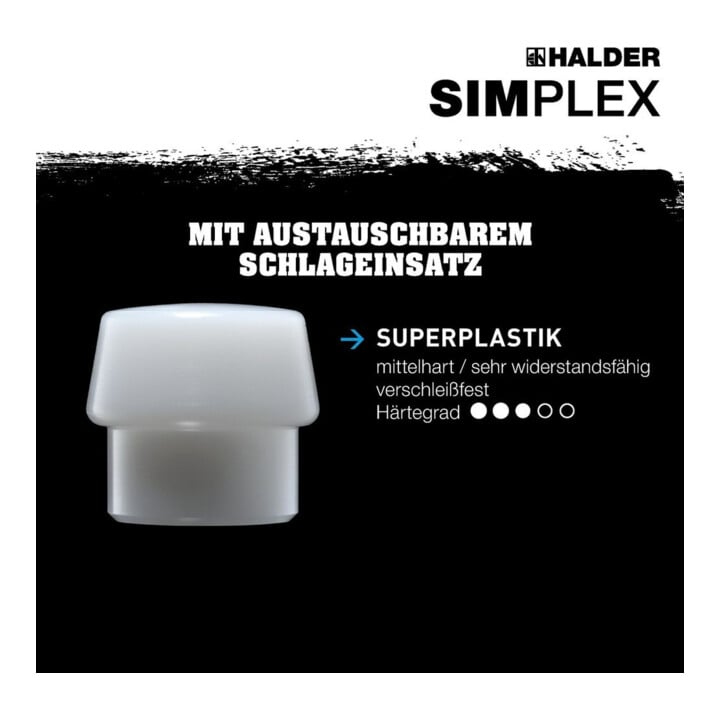 Halder Spaltaxt Simplex Axtblatt 100mm/Superplastikeinsatz 50mm Gesamt.L.765mm