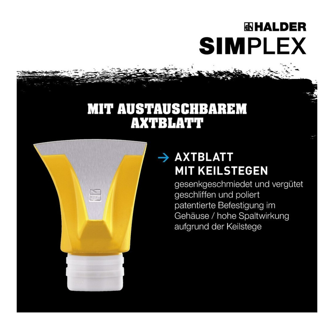 Halder Spaltaxt SIMPLEX D.50mm Hickory