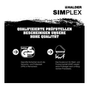 Halder Spalthammer L.850mm Simplex Hickorystiel 4100g m.Stielschutz-2