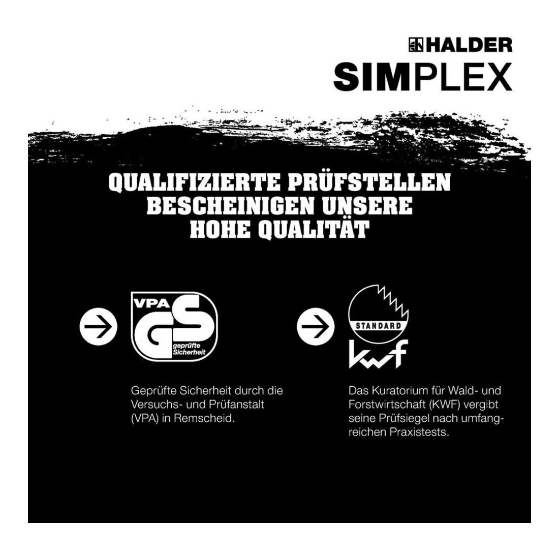 Halder Spalthammer L.850mm Simplex Hickorystiel 4100g m.Stielschutz
