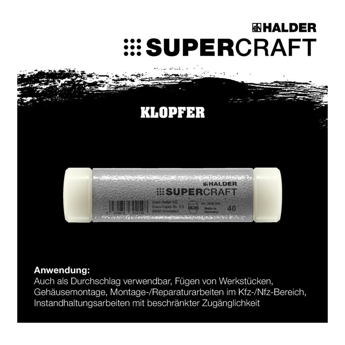 Halder SUPERCRAFT Ensemble de maillets/percussion 4 pcs sans recul