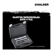 Halder SUPERCRAFT-Klopfer/Durchschl.-Set 4tlg. Rückschlagfrei-4