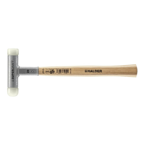 Halder SUPERCRAFT-Schonhammer 25mm m. 1 abger. Kopf rückschlagfrei