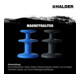 HALDER Support magnétique Ø65 mm noir