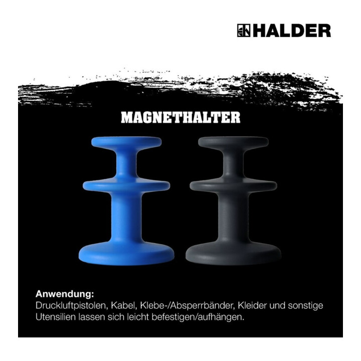 HALDER Support magnétique Ø65 mm noir