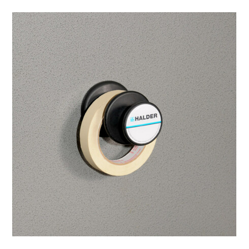HALDER Support magnétique Ø65 mm noir