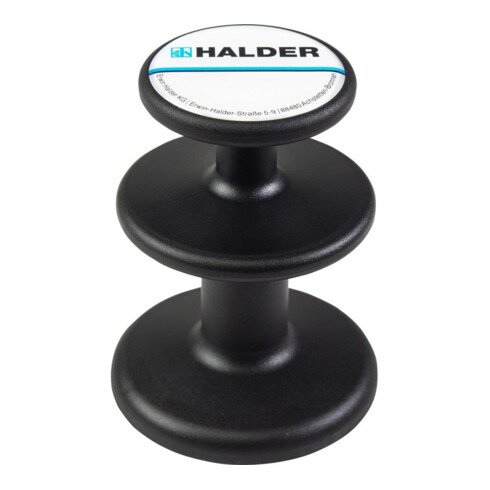 HALDER Support magnétique Ø65 mm noir