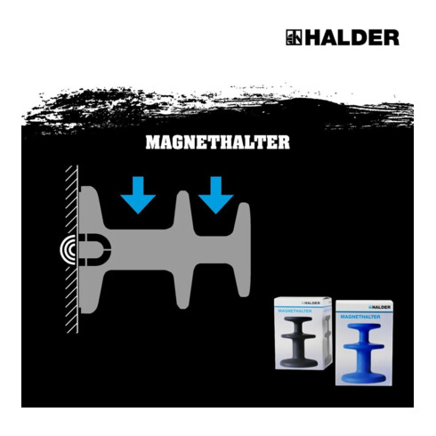 Halder Support magnétique bleu