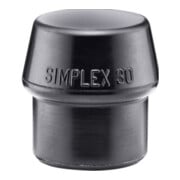Halder Testa martello semplice 30mm gomma SIMPLEX