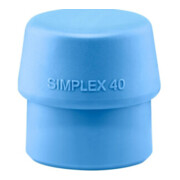 HALDER Testa martello a scalpello SIMPLEX Ø 40mm TPE morbido blu-2