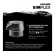 Halder Vorschlaghammer SIMPLEX 60mm Gummi m. Standfuss Stahlgussgehäuse-5