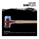 Halder Vorschlaghammer SIMPLEX 60mm Gummi / TPE-soft m. Standf. Stahlgussgeh.-1