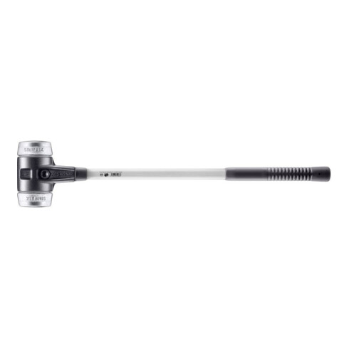 Halder Vorschlaghammer Simplex C Kopf-D.80mm Weichmetall silber hart Fiberglas