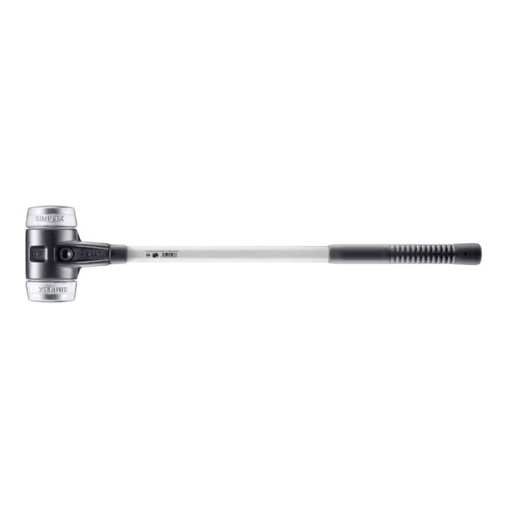 Halder Vorschlaghammer Simplex C Kopf-D.80mm Weichmetall silber hart Fiberglas