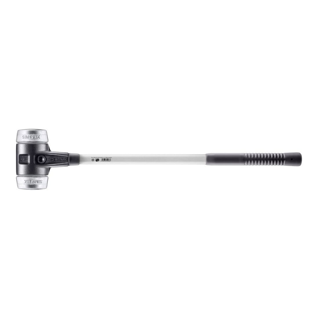 Halder Vorschlaghammer Simplex C Kopf-D.80mm Weichmetall silber hart Fiberglas